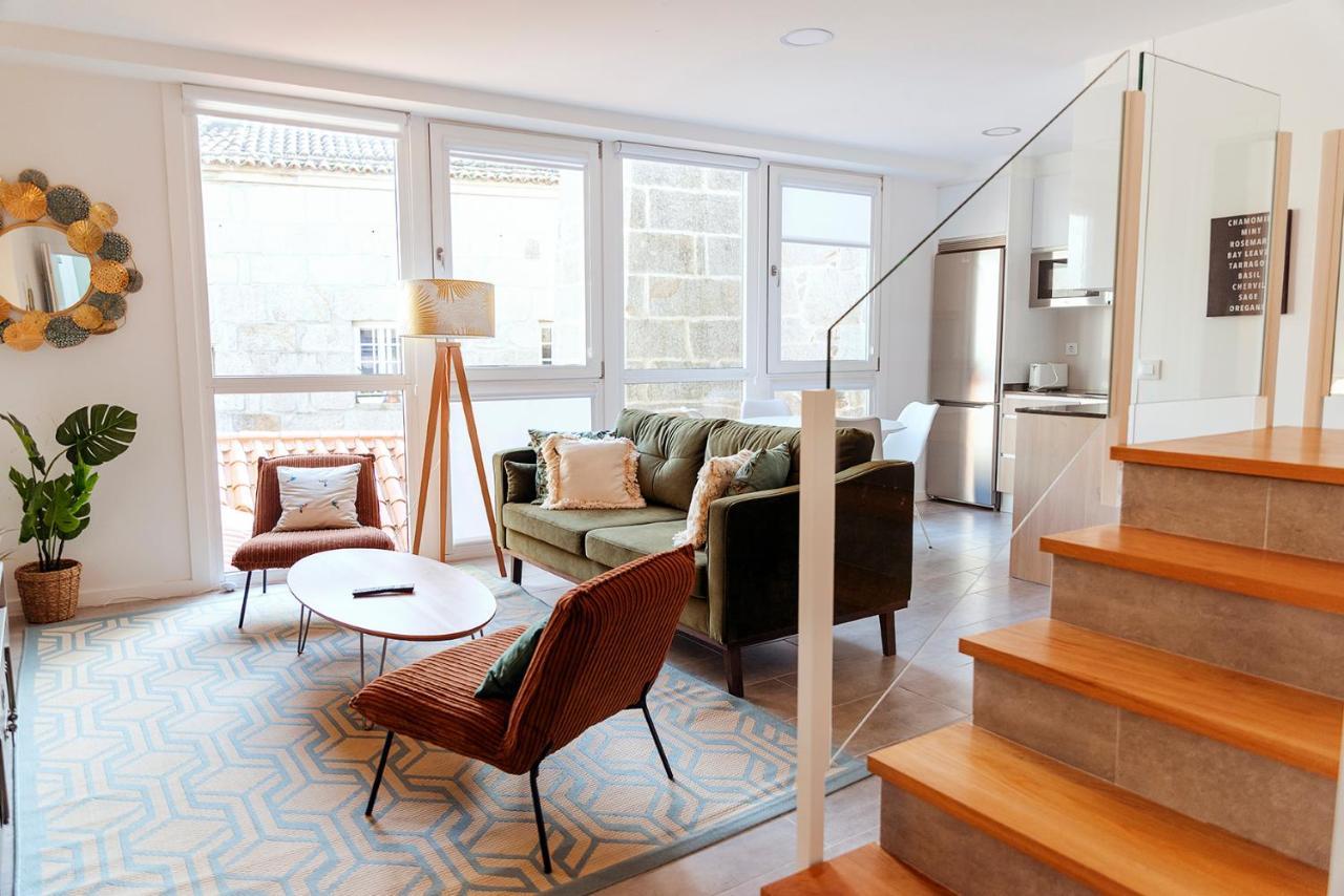 Duplex Camino De Santiago I, II Y Iii, Rua Real 26 Y 28, Zona Monumental, Pontevedra 아파트 외부 사진